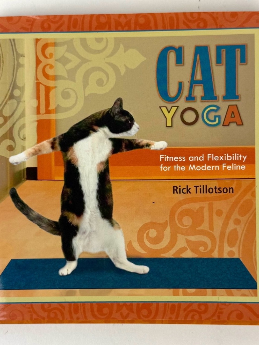Cat Yoga Book - Orange Cover Calico Cat Edition
